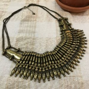 Antique Gold Statement Necklace